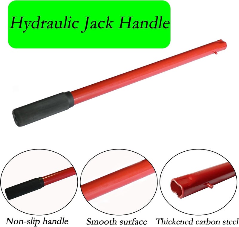 MDDEYEMEFO Horizontal Hydraulic Jack Handle Replacement, 2 Ton Jack Handle Replacement Kit for Automotive Car/Red - Image 5
